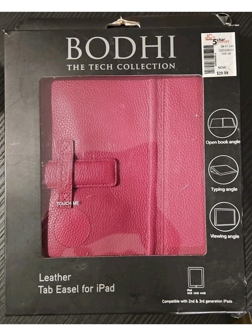 Bodhi Tech Collection Leather Tab Easel For iPad